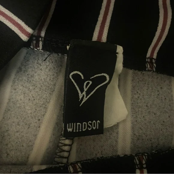 Windsor Black and White Striped Pants EUC S - Picture 3 of 4